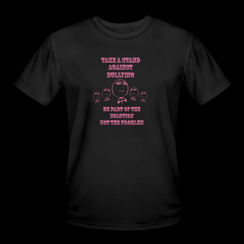 STAND AGAINST BULLYING - PINK PRINT - Men's Moisture Wicking Performance T-Shirt