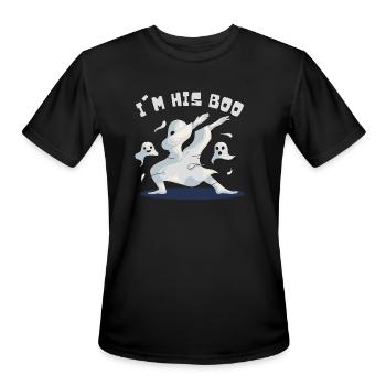 FUNNY GHOST Ghost Of Disapproval - Men's Moisture Wicking Performance T-Shirt - black - Front - Jackson (183cm)