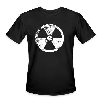 nuclear sign - Men's Moisture Wicking Performance T-Shirt - black - Front - Jackson (183cm)