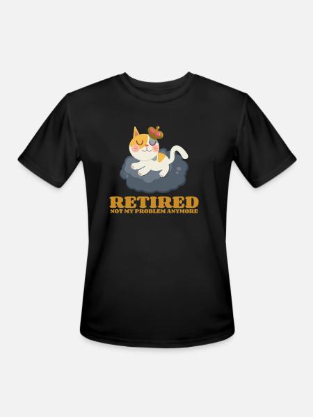 Cat King Queen - Men's Moisture Wicking Performance T-Shirt - black