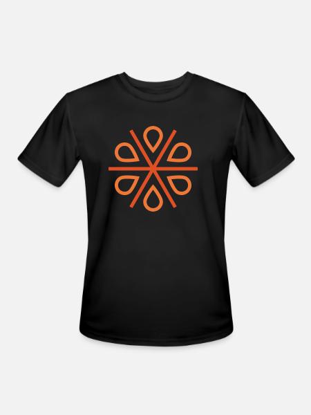 Orange Seeds - Men's Moisture Wicking Performance T-Shirt - black