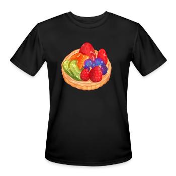 Fruit Tart - Men's Moisture Wicking Performance T-Shirt - black - Front - Jackson (183cm)