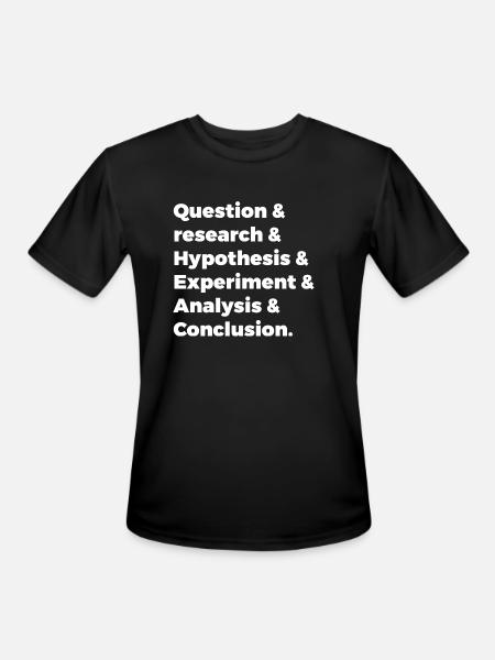 Scientific Method - Men's Moisture Wicking Performance T-Shirt - black