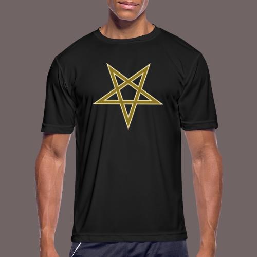Pentagram Pentacle 2-tone vector - Men's Moisture Wicking Performance T-Shirt