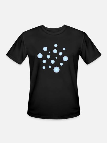 Bubbles - Men's Moisture Wicking Performance T-Shirt - black