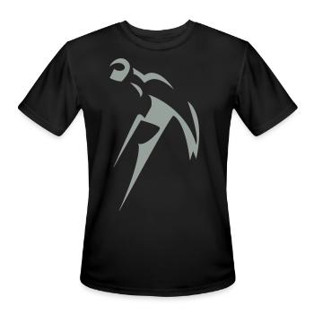 Hammer - Men's Moisture Wicking Performance T-Shirt - black - Front - Jackson (183cm)