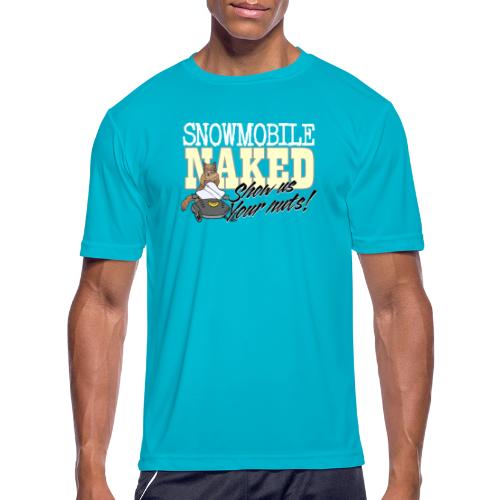 Snowmobile Naked - Men's Moisture Wicking Performance T-Shirt