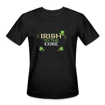 Irish to the core - Men's Moisture Wicking Performance T-Shirt - black - Front - Jackson (183cm)