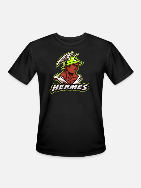HERMES - Men's Moisture Wicking Performance T-Shirt - black