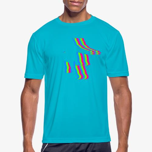 silhouette rainbow cut 1 - Men's Moisture Wicking Performance T-Shirt