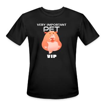 Vip Very Important Pet Hamster - Men's Moisture Wicking Performance T-Shirt - black - Front - Jackson (183cm)