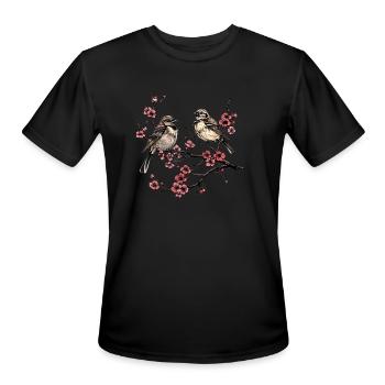 Birds Branch Birding Watching Watcher - Men's Moisture Wicking Performance T-Shirt - black - Front - Jackson (183cm)