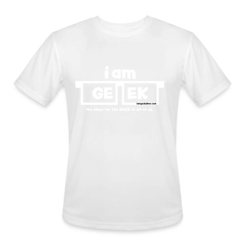 iamGEEK classic White - Men's Moisture Wicking Performance T-Shirt