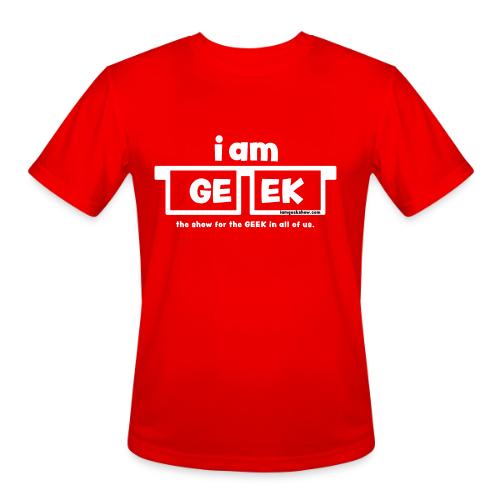 iamGEEK classic White - Men's Moisture Wicking Performance T-Shirt