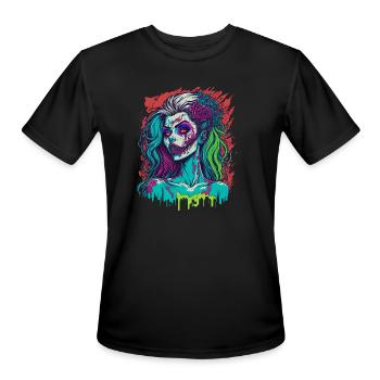 Zombie Girl - Men's Moisture Wicking Performance T-Shirt - black - Front - Jackson (183cm)