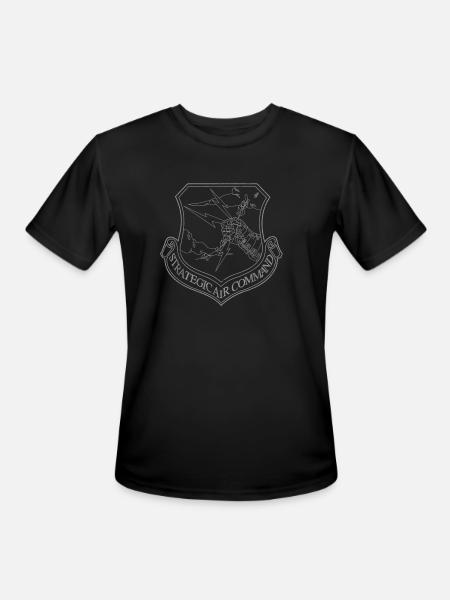 Strategic Command Emblem Grunge - Men's Moisture Wicking Performance T-Shirt - black