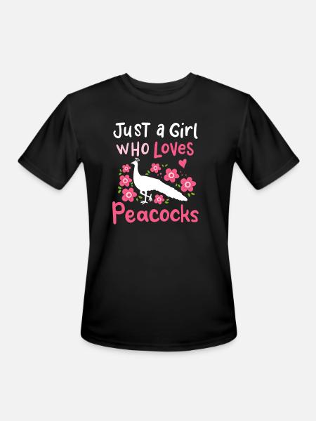 Peacocks Peacock Lover - Men's Moisture Wicking Performance T-Shirt - black