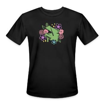 Piano - Men's Moisture Wicking Performance T-Shirt - black - Front - Jackson (183cm)