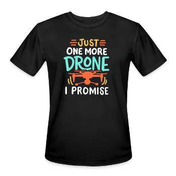 Drone Pilot Drone Racer - Men's Moisture Wicking Performance T-Shirt - black - Front - Jackson (183cm)