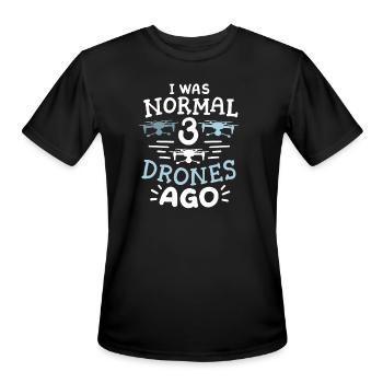 Drone Pilot Drone Operator - Men's Moisture Wicking Performance T-Shirt - black - Front - Jackson (183cm)