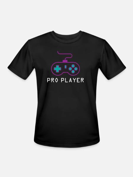 Pro Player Gamer - Men's Moisture Wicking Performance T-Shirt - black