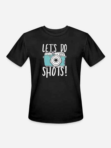 Let s do shots - Men's Moisture Wicking Performance T-Shirt - black