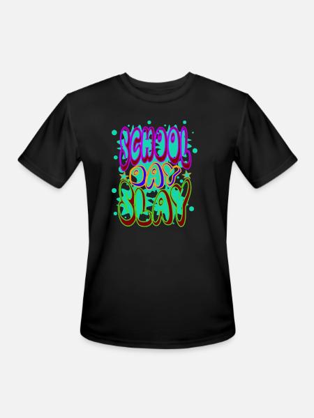 School Day Slay - Men's Moisture Wicking Performance T-Shirt - black