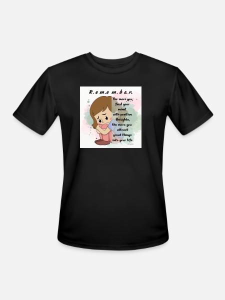 Positive Mindfulness Inspirational Design - Men's Moisture Wicking Performance T-Shirt - black