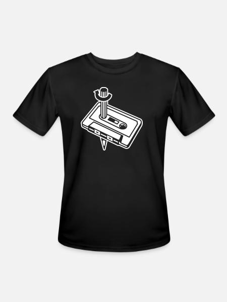 Unique Cassette Mixtape Relationship - Men's Moisture Wicking Performance T-Shirt - black