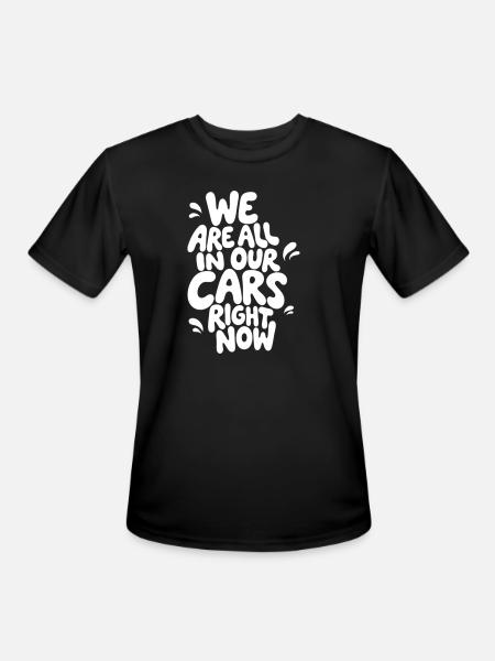 Daily Commute Aesthetic Graphic Design - Men's Moisture Wicking Performance T-Shirt - black