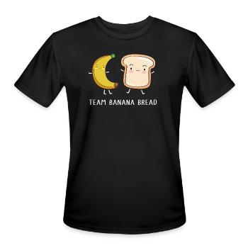 Bread Bakery Banana Bread - Men's Moisture Wicking Performance T-Shirt - black - Front - Jackson (183cm)