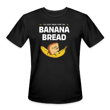 Banana Bread Breakfast Bread - Men's Moisture Wicking Performance T-Shirt - black - Front - Jackson (183cm)