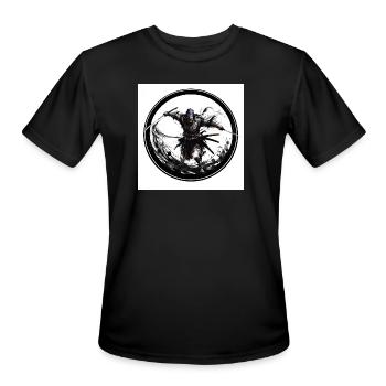 Inkbound Samurai Circle - Men's Moisture Wicking Performance T-Shirt - black - Front - Jackson (183cm)