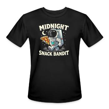 Collation de minuit Bandit - T-Shirt Performance pour hommes - noir - Devant - Jackson (183cm)