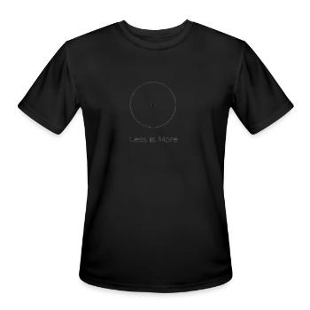 Less is More Circle Minimalism - Men's Moisture Wicking Performance T-Shirt - black - Front - Jackson (183cm)