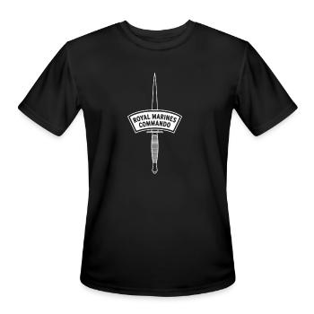 British Royal Marines Commando Dagger - Men's Moisture Wicking Performance T-Shirt - black - Front - Jackson (183cm)
