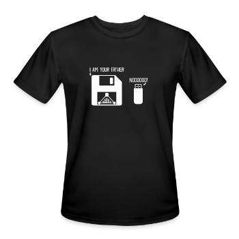Nerd Geek - T-Shirt Performance pour hommes - noir - Devant - Jackson (183cm)