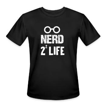 Nerd Geek - T-Shirt Performance pour hommes - noir - Devant - Jackson (183cm)