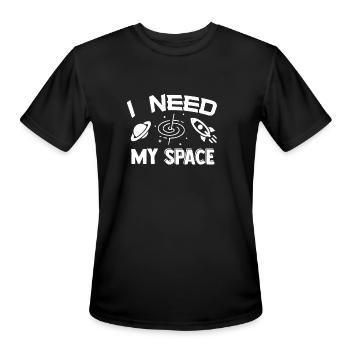 Nerd Geek - T-Shirt Performance pour hommes - noir - Devant - Jackson (183cm)