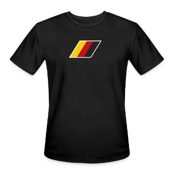 German Motorsport - Men's Moisture Wicking Performance T-Shirt - black - Front - Jackson (183cm)