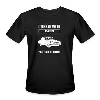 Funny Car Lover Auto Mechanic - I Tinker With Cars - Men's Moisture Wicking Performance T-Shirt - black - Front - Jackson (183cm)
