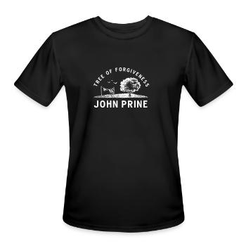 John Prine - Men's Moisture Wicking Performance T-Shirt - black - Front - Jackson (183cm)