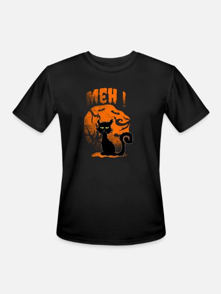 meh chat - Men's Moisture Wicking Performance T-Shirt - black
