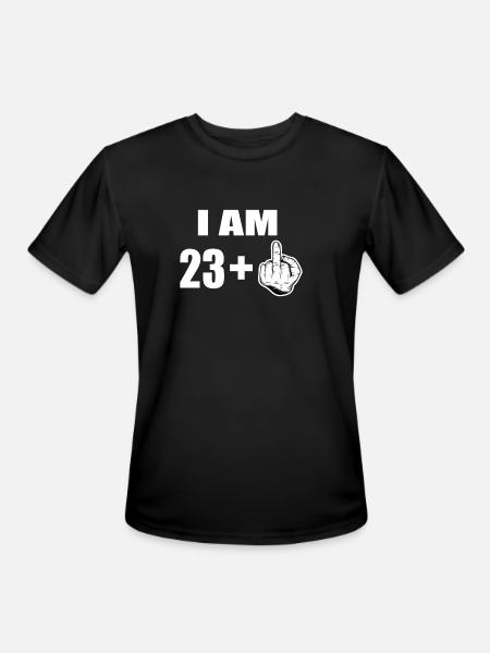24 Birthday - Men's Moisture Wicking Performance T-Shirt - black