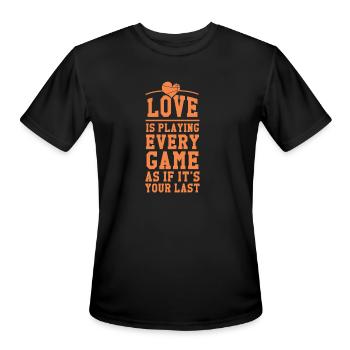 Cannabis Smoke, Weeds Just Smoke - Men's Moisture Wicking Performance T-Shirt - black - Front - Jackson (183cm)
