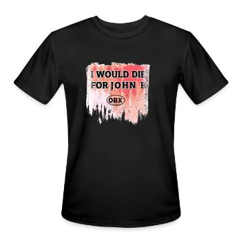 I Would Die For John B Would Die for John B - Men's Moisture Wicking Performance T-Shirt - black - Front - Jackson (183cm)
