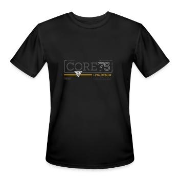 Core denim - Men's Moisture Wicking Performance T-Shirt - black - Front - Jackson (183cm)