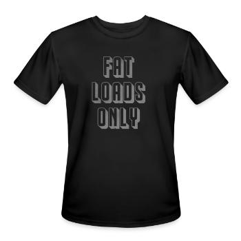 Fat loads only - Men's Moisture Wicking Performance T-Shirt - black - Front - Jackson (183cm)