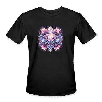 Meditation - Men's Moisture Wicking Performance T-Shirt - black - Front - Jackson (183cm)