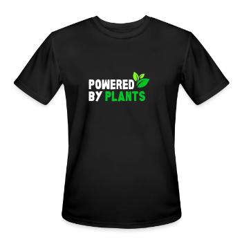 Plant Vegan Vegitarian Meal Health Diet Chef Men & - Men's Moisture Wicking Performance T-Shirt - black - Front - Jackson (183cm)